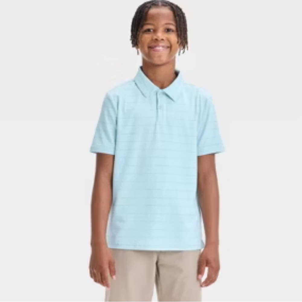Boys' Textured Golf Polo Shirt - All In Motion™